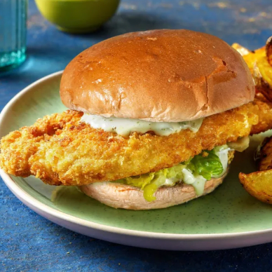 Burger de poulet croustillant